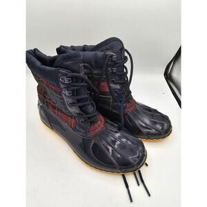 Tommy Hilfiger Size 8 M HILDEE 2 Plaid Duck Boots New Womens Shoes